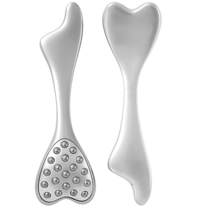 Kit <span class=keywords><strong>de</strong></span> Regalo al por Mayor <span class=keywords><strong>de</strong></span> Acero Inoxidable: Rodillo Facial y Gua Sha <span class=keywords><strong>de</strong></span> Delfín 3 en 1 para Esculpir el Rostro - Product Image 1