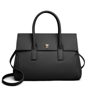 กระเป๋าสะพายไหล่สไตล์วินเทจเรียบง่ายสำหรับผู้หญิง ความจุขนาดใหญ่ ใช้งานได้หลากหลาย เหมาะสำหรับธุรกิจ กำลังเป็นที่นิยม กระเป๋าถือหนังแท้คุณภาพสูงสำหรับผู้หญิง - Product Image 1