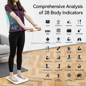 Bilancia Digitale Intelligente per Grasso Corporeo con 8 Elettrodi, Schermo VA, Vetro Temperato, Personalizzabile OEM/ODM, Grado Medico, Ricaricabile per App - Product Image 4
