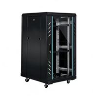 Armoire réseau au sol de 1,2 mètre de profondeur 1240*600*800mm, armoire serveur en matériau SPCC avec revêtement en poudre et porte en verre trempé, disponible immédiatement.
