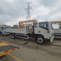 Nouvelle grue hydraulique montée sur camion CLW de 80 tonnes |   Camion léger JAC 4x2 avec grue à flèche télescopique et système entièrement hydraulique