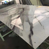 Panneau de feuilles de marbre Spc Pvc Uv Panneau de panneaux de PVC à effet de marbre Panneau De Pared 3D Marmol