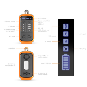 สถานีพลังงานสำรองแบบพกพา LiFePO4 ลิเธียม น้ำหนักเบา 110V 220V 200W 320Wh คลื่นไซน์บริสุทธิ์ เครื่องกำเนิดพลังงานแสงอาทิตย์สำหรับใช้งานกลางแจ้ง - Product Image 6