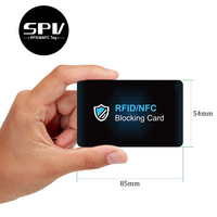 Carte de protection contre le blocage de sécurité RFID de bouclier de signal antivol d'impression gratuite de gros