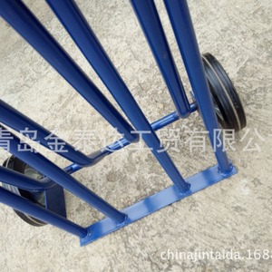 Hand Tool <b>Cart</b> HT1585 Steel <b>Foldable</b> Industrial Blue 2 Wheels Powder Coated - Product Image 3