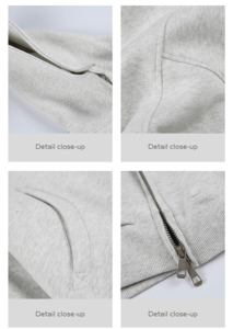 Heavyweight Cardigan Boxy Men's Hoodie Sweatshirt Puff Technique Winter Streetwear Cotton Short Style <b>Zip</b> <b>up</b> Hoodie <b>Jacket</b> - Product Image 5