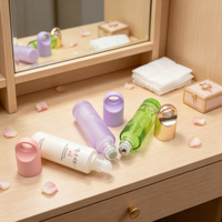 Flacons de parfum en verre de haute qualité, emballages cosmétiques, flacons de voyage vides avec boîtier et bille en acier, flacons de parfum en verre
