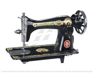 Machine à coudre manuelle domestique, état neuf, usage industriel, avec point de couture, fil épais, fonctionnement mécanique - Product Image 4