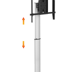 Soporte Universal de Aluminio para TV LCD, 600*400mm, Altura Ajustable, Base para TV de Piso, Negro + Plateado - Product Image 6