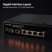 10 Port Industrial L2 Managed Gigabit Switch, 8*RJ45+2*1G SFP, DIN Rail, IP40 DC12-48VDC,-40~75 ℃   untuk Jaringan Industri
