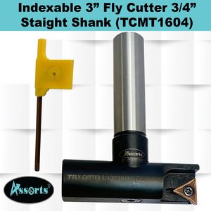 Assorts 3 Fly Cutter 3/4 Straight Shank Indexable Single Insert Face Milling Cutter For Cnc <b>Machining</b> Center - Product Image 2