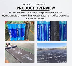 Membrane d'étanchéité en <span class=keywords><strong>bitume</strong></span> modifié auto-adhésive noire en rouleaux, à pose simple, pour toitures, projets industriels et dalles de sol/sol-plancher - Product Image 5