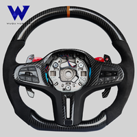 Volant en fibre de carbone adapté aux BMW G01 X5 G05 G20 G22 G30 M2 G87 M3 G80 M4 G82 G42 M5 F10 F20 F30 F90 F80 F82