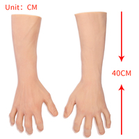 Prótesis de Silicona para Mano Femenina, Funda de Brazo Artificial con Piel Altamente Simulada, Cubre Cicatrices, Guantes para Crossdresser