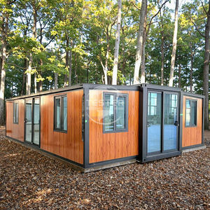 Maison en conteneur en acier moderne de 20 pieds et 40 pieds, extensible, 2, 3, 4 chambres, empilable, appartement familial, grand-mère, hôtel, atelier - Product Image 1