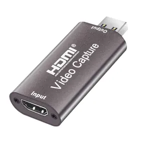 Kartu Penangkap Video Audio 60 @ HZ HD Penuh 1080P 60FPS USB Siaran Langsung Berguna Murah-Coffe