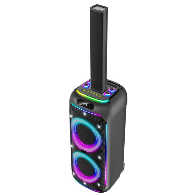 MARCO XW-05 Portable Rechargeable Lithium Battery Speaker 200W 8 Inch*2+4*2.5INCH 12V/7200mAh BT/USB/TF/FM/AUX/TWS Wireless
