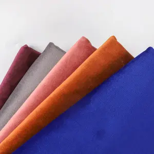 Tela de tapicería Lisa teñida de terciopelo, OEM/ODM, personalizada, multicolor, 100% poliéster urdimbre tejido Retro Holland, venta al por mayor