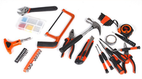 Kit de herramientas manuales de mantenimiento de carpintería, caja de herramientas multifuncional para electricista, 82 Uds.