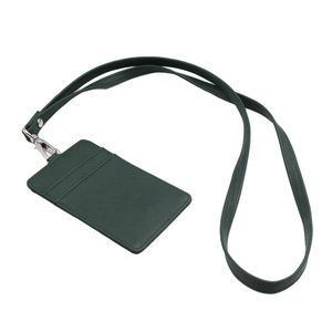 Étudiant porte-carte d'identité pour badge de travail en cuir PU de qualité supérieure avec belle lanière de tour de cou - Product Image 4