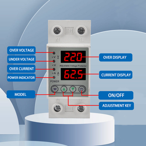 Dispositif de protection de tension réglable pour usage domestique, protection contre les fuites à la terre, surtension et sous-tension <span class=keywords><strong>220V</strong></span>, protecteur de courant alternatif - Product Image 3