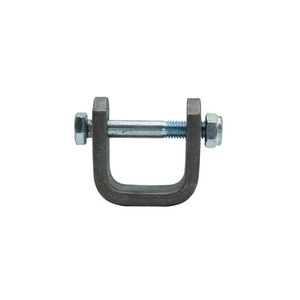 U-Shaped Bracket Lifting Lug Jack Base 1022 Carbon Steel Nickel Plated For Construction Lifters - Product Image 1