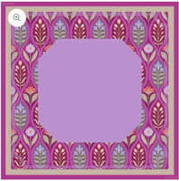 Tapis de jeu de mahjong américain complet à bordure circulaire motif fleurs mélangées pastel doux