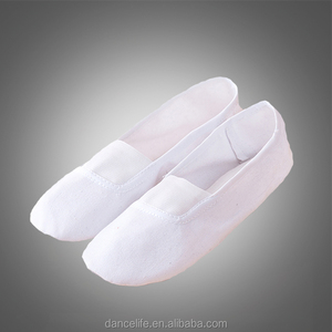 <span class=keywords><strong>Scarpe</strong></span> da <span class=keywords><strong>ginnastica</strong></span> <span class=keywords><strong>bianche</strong></span> Unisex per bambini con suola morbida per adulti in tela per danza classica Yoga - Product Image 4