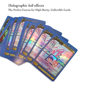 Thẻ giao dịch sưu tập bộ thẻ trò chơi Gói giao dịch cao cấp Bộ sưu tập bó sáng bóng lá giao dịch thẻ với thiết kế cổ điển - Product Image 2