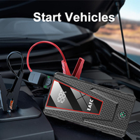 EAFC 1200A 4L Essence 2L Diesel Smart Clip Démarreur de Voiture et Batterie Externe avec Boussole LED pour Véhicules 12V