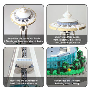 Wange 5238 Space Needle Seattle, 1075 Piezas, Bloques de Construcción, Modelo de Ladrillos, Juego de Bloques de Construcción Educativos para Niños, Juguete de Plástico - Product Image 3