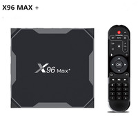 Décodeur Max+ Amlogic S905X3 Android 9.0 4 Go/32 Go 1000M Lecteur multimédia intelligent 4K avec télécommande infrarouge Wi-Fi