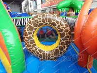 Parc de jeux gonflable Dino Fun World, château gonflable, parcours d'obstacles, structure gonflable, parc d'attractions, grandes structures gonflables