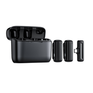 New J13 một-to-hai hệ thống Lavalier Micro không dây hiển thị kỹ thuật số sạc trường hợp qua biên giới phòng thu sử dụng loại C nhựa - Product Image 6