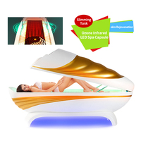 Capsule de sauna à ozone commerciale - Acier inoxydable, sûre, portable, blanchiment du corps entier, anti-âge, haute qualité, salon de beauté