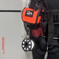 Bobine de plongée en acier inoxydable et plastique de 30/50 mètres avec dispositif de déclenchement de corde pour bouée SMB, bobine en nylon pour suspension latérale et tirage éléphant