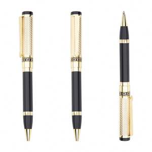 Bolígrafo de Metal de Lujo de Alta Calidad, Bolígrafo de Rodillo Negro y Dorado, Premium, para Regalo Corporativo o Minorista - Product Image 2