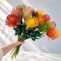 Fleur artificielle de protée coussin de fleurs en gros pour bouquets de mariée, décoration intérieure et arrangements floraux