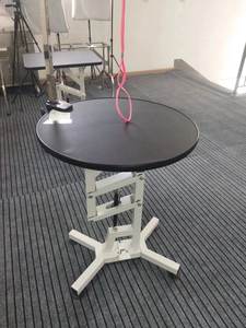 छोटे पालतू जानवरों और ग्रोमिंग उपकरणों के लिए पाउडर कोटिंग के साथ समायोज्य न्यूमेटिक गोल पेट ग्रोमिंग टेबल - Product Image 5