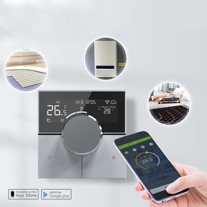 El termostato inteligente WiFi Tuya con integración de Alexa y Google Home funciona con calefacción y refrigeración HVAC <span class=keywords><strong>Control</strong></span> de bobina de ventilador de 2 tubos - Product Image 3