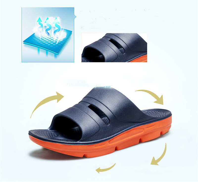 Men's Slippers Large Size Thick Sole Arch EVA Slides Shoes Rehabilitation Slippers