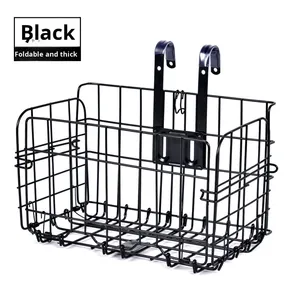 Fabricante al por mayor cesta colgante lateral gruesa <span class=keywords><strong>para</strong></span> <span class=keywords><strong>bicicleta</strong></span> de montaña cesta plegable delantera y trasera - Product Image 4