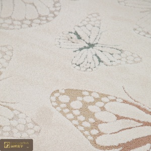 <span class=keywords><strong>Tapis</strong></span> de jeu pour bébé LandScopeTech, non toxique, lavable, antidérapant, avec dos en jute, motif papillon, ultra-doux, poils de 9 mm, épaisseur 1200 mm - Product Image 3