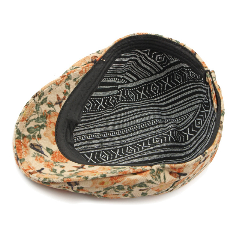 Women\'s Leopard Print Beret Hat Retro Newsboy Ivy Cap Cabbie Flat Cap Grey Womens Leopard Print Beret Hat Retro Newsboy Ivy Cap Cabbie  main image 3