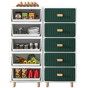 35cm Width Light Luxury Chest of Drawer Plastic Storage Drawer Cabinet