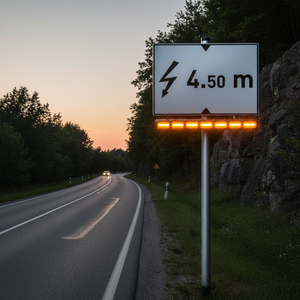 Barre lumineuse clignotante haute intensité réfléchissante PL-17 pour signalisation routière - Product Image 3