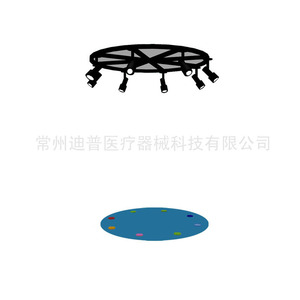 Dipu Circular <b>Light</b> Projection Jumping Mat 18kg Leather <b>Sensory</b> Training Equipment For Multifunctional Use - Product Image 1