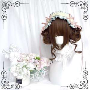 วิกผมสไตล์โลลิต้า ผมยาวหยิกพร้อมหน้าม้าปัดข้าง สีขาว สำหรับผู้หญิง สาวหวานสไตล์บันนี่ ใช้เส้นใยทนความร้อนสูง - Product Image 3