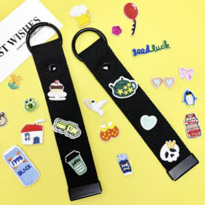 32MM DIY Leinengurt Schlüsselband Abnehmbare Verdickte Eisen-Patches für Schlüsselanhänger Geldbörse Gepäck Dekorative Geschenke - Product Image 3