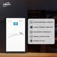 MECC MECC-51.2-200-2 51.2V 200AH 10KWH Baterai Lithium Vertikal 6000 Siklus Dilengkapi Smart BMS Bersertifikasi Pabrik untuk Solar